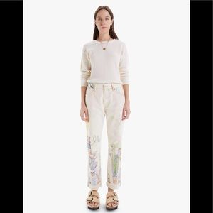 NWT MOTHER The Scapper Cuff Ankle Fray in Superstition size 29